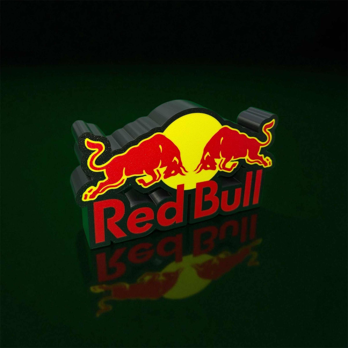 Personalized Red Bull Lamp collectible decor piece