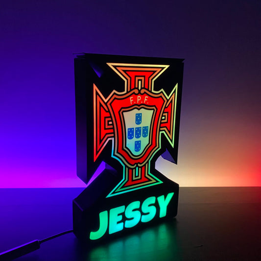 Premium Portugal LED lamp for football fans