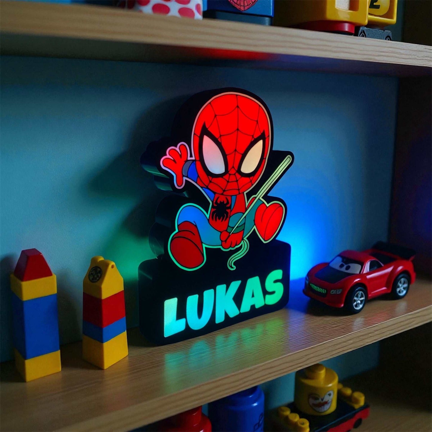 Custom Spider-Man lamp perfect for Marvel fans