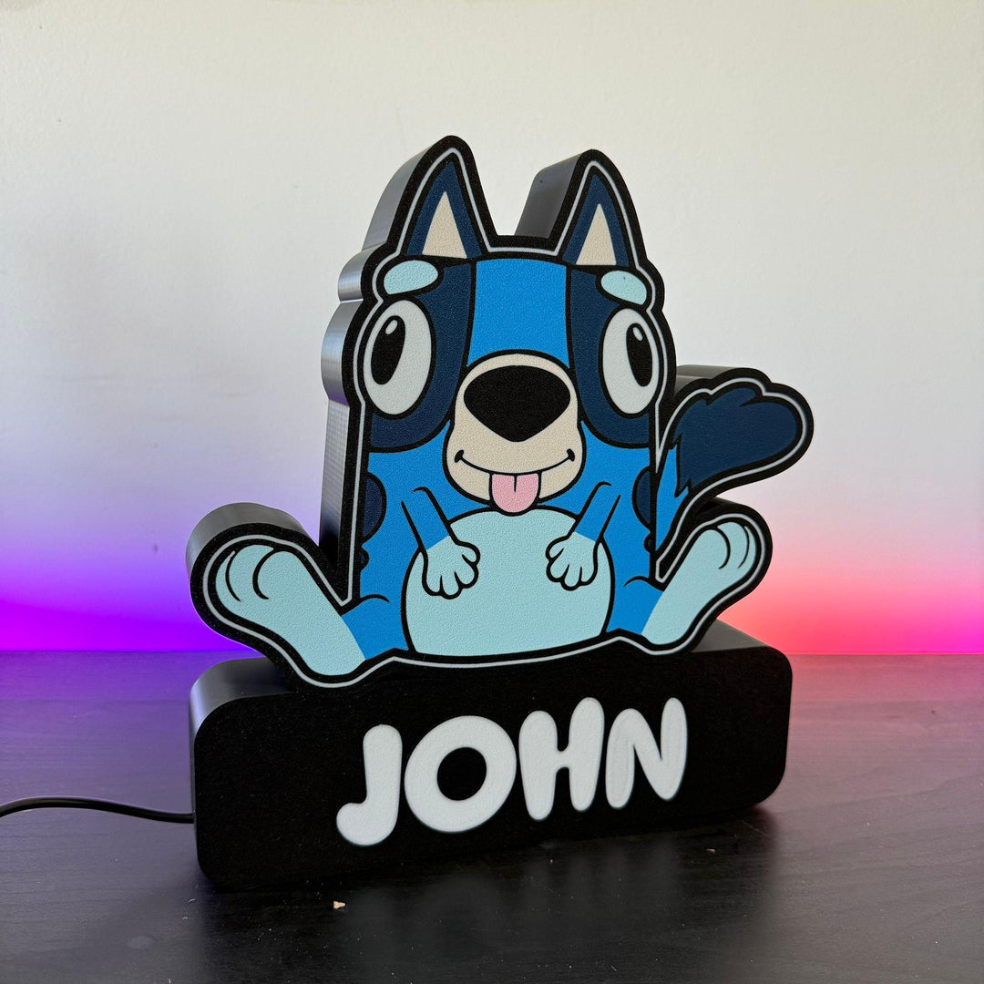 Personalized Bluey Lamp