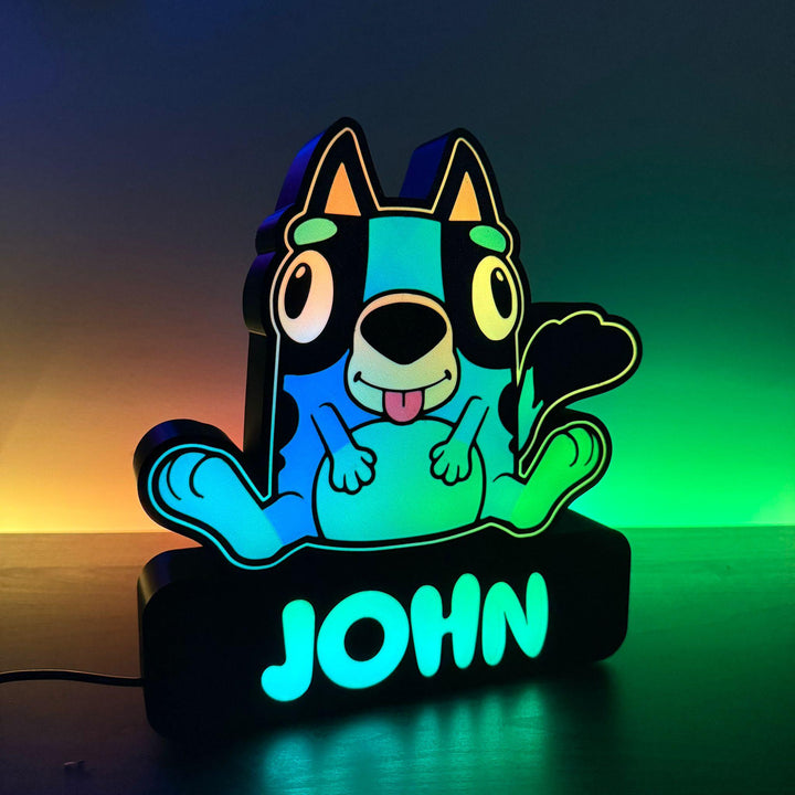 Personalized Bluey Lamp
