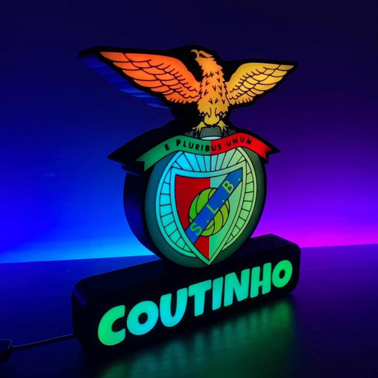 Personalized SL Benfica Lamp with custom name